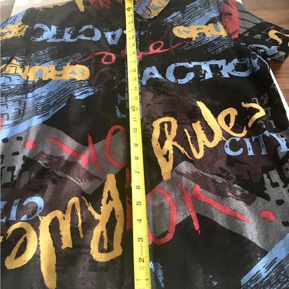 SHEIN button down men multicolor shirt - Picture 6 of 11